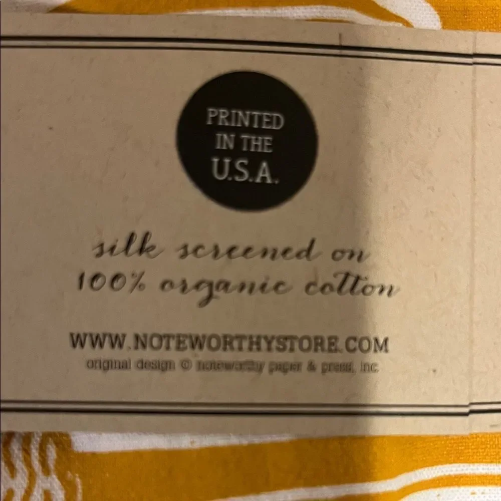 Yellow Tea Towel